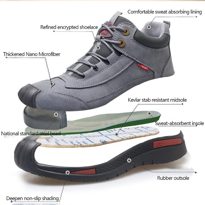 SafetyStride -  Water Resistant Safety Shoes