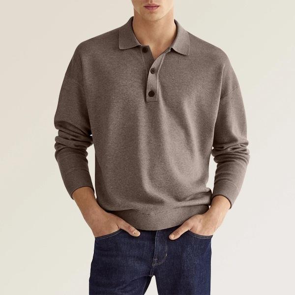 Elegant Long-Sleeve Polo