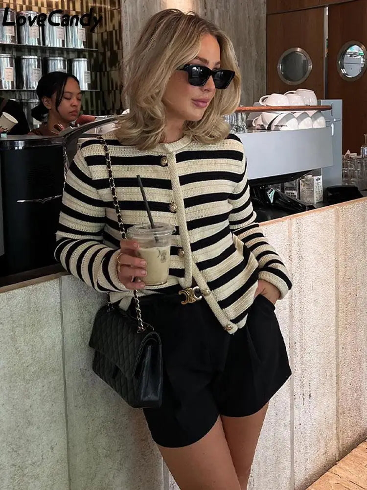 Serena | Striped Cardigan