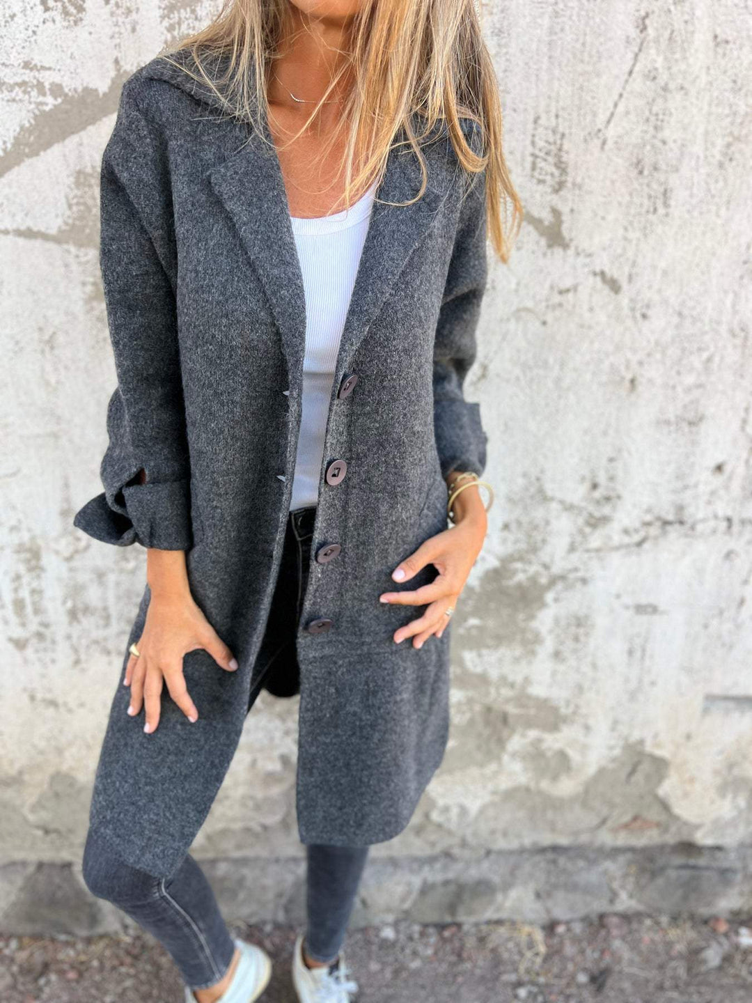 Jasmine - Casual Long Coat