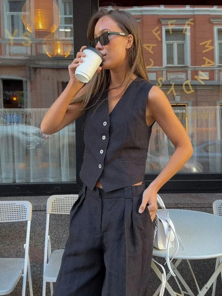 POLLY - Cotton Vest and Trousers