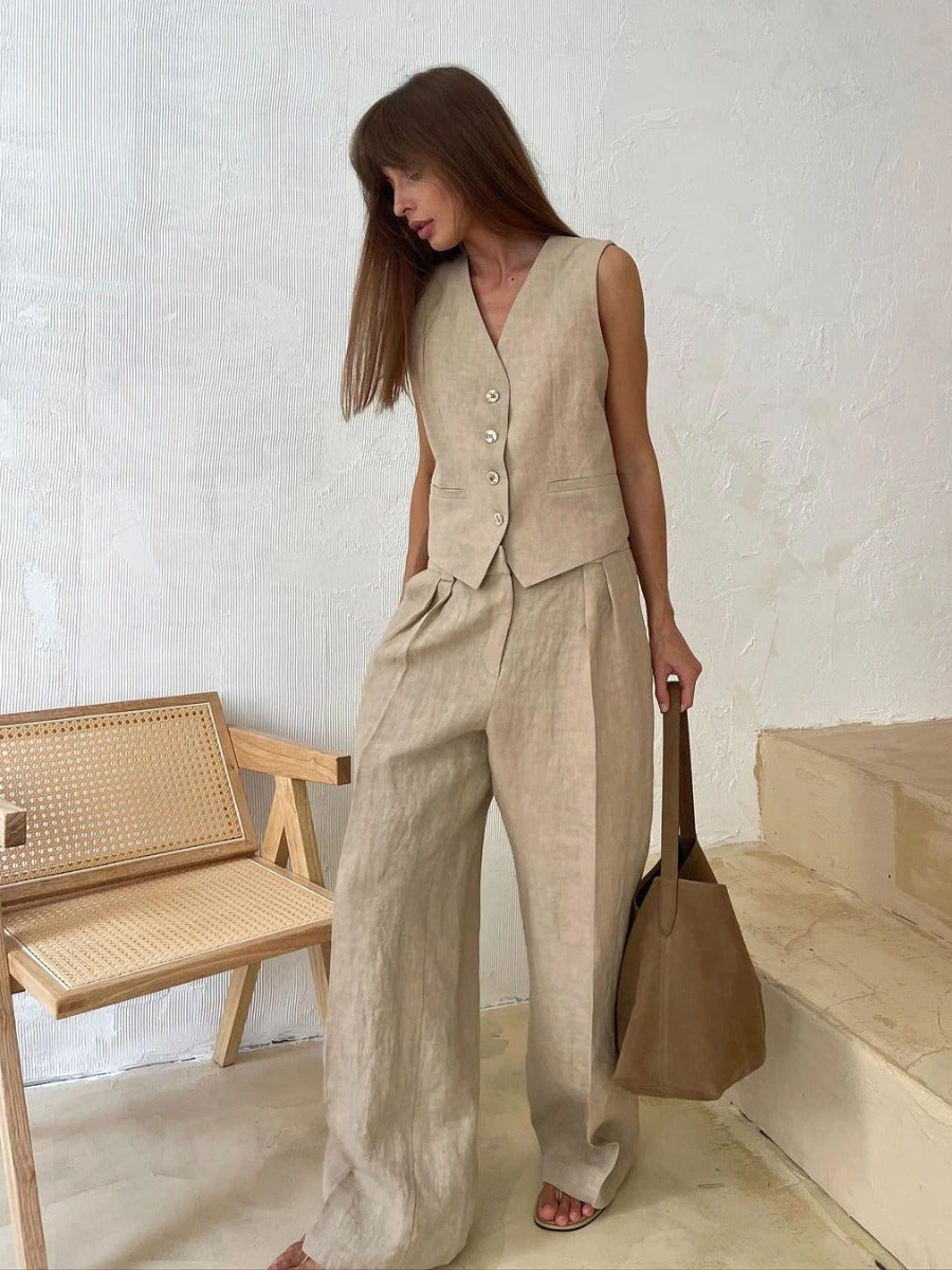 POLLY - Cotton Vest and Trousers